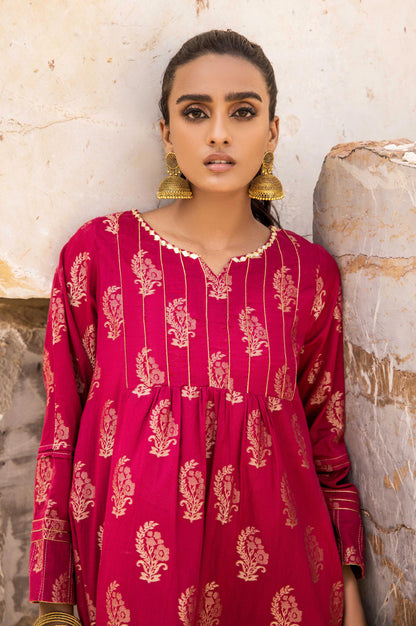 Stitched 1 Piece Satin Jacquard Shirt