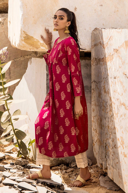 Stitched 1 Piece Satin Jacquard Shirt