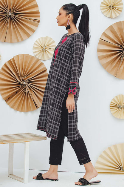 Stitched 1 Piece Embroidered Yarn Dyed Shirt