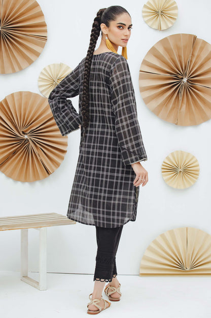 Stitched 1 Piece Embroidered Yarn Dyed Shirt