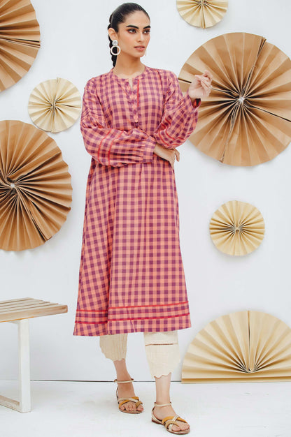 Stitched 1 Piece Embellished Yarn Dyed Shirt