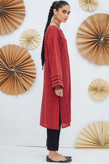 Stitched 1 Piece Embroidered Yarn Dyed Shirt