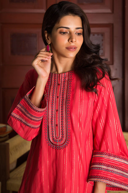 Stitched 1 Piece Yarn Dyed Stripes Shirt