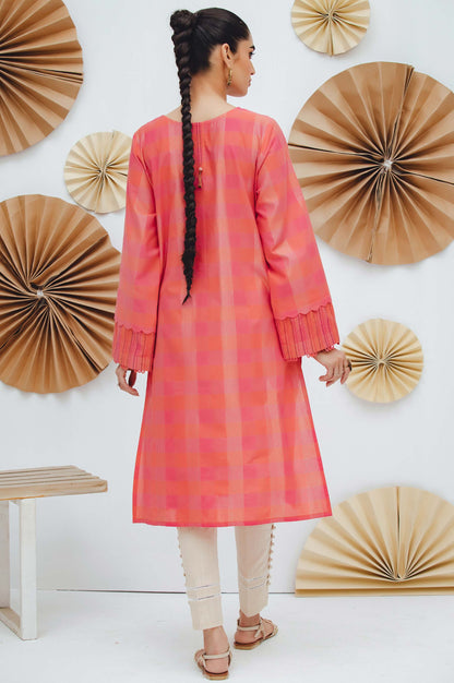 Stitched 1 Piece Embroidered Yarn Dyed Shirt