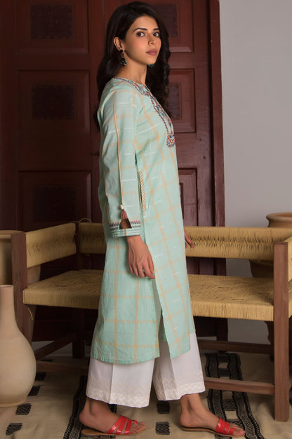 Stitched 1 Piece Yarn Dyed Stripes Shirt