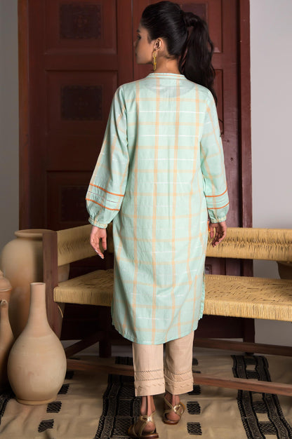 Stitched 1 Piece Yarn Dyed Stripes Shirt