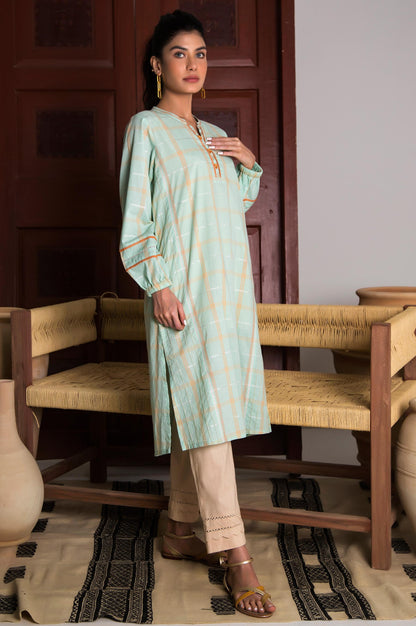 Stitched 1 Piece Yarn Dyed Stripes Shirt