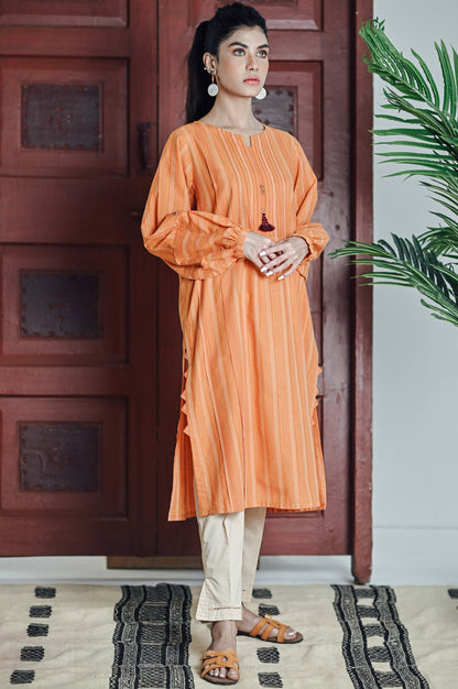 Stitched 1 Piece Yarn Dyed Stripes Top