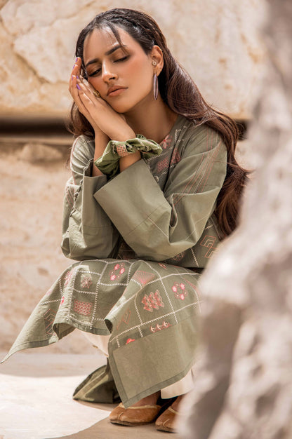 Stitched 1 Piece Cambric Embroidered Top