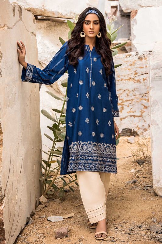 Stitched 1 Piece Embroidered Cambric Shirt