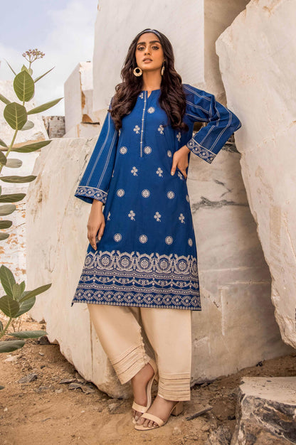 Stitched 1 Piece Embroidered Cambric Shirt