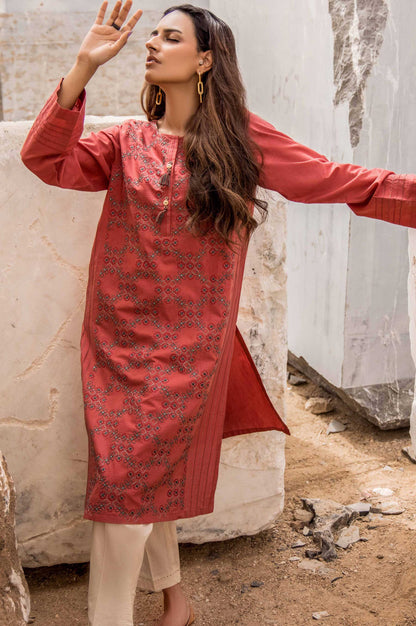 Stitched 1 Piece Embroidered Cambric Top