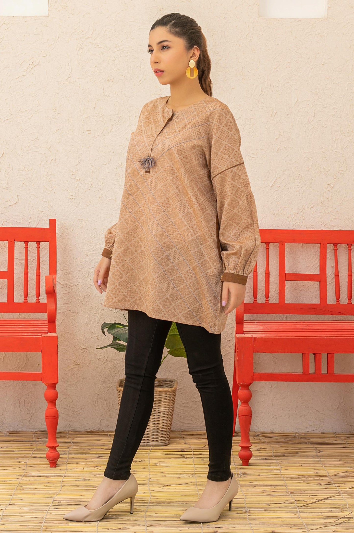 Stitched 1 Piece Embellished Top