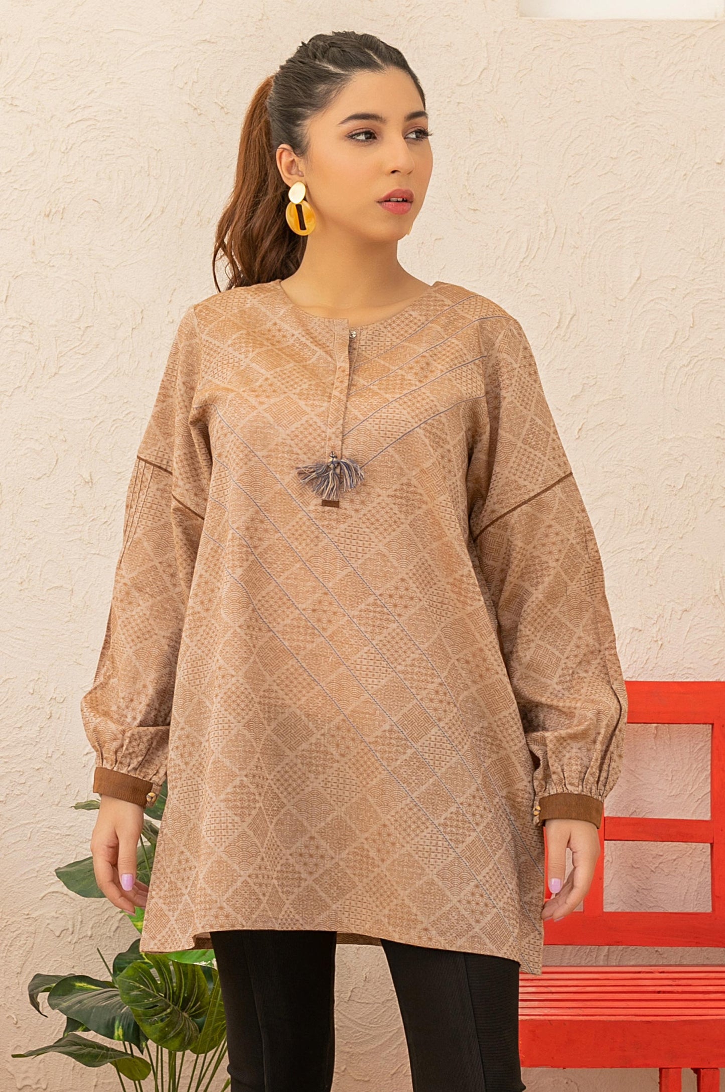 Stitched 1 Piece Embellished Top