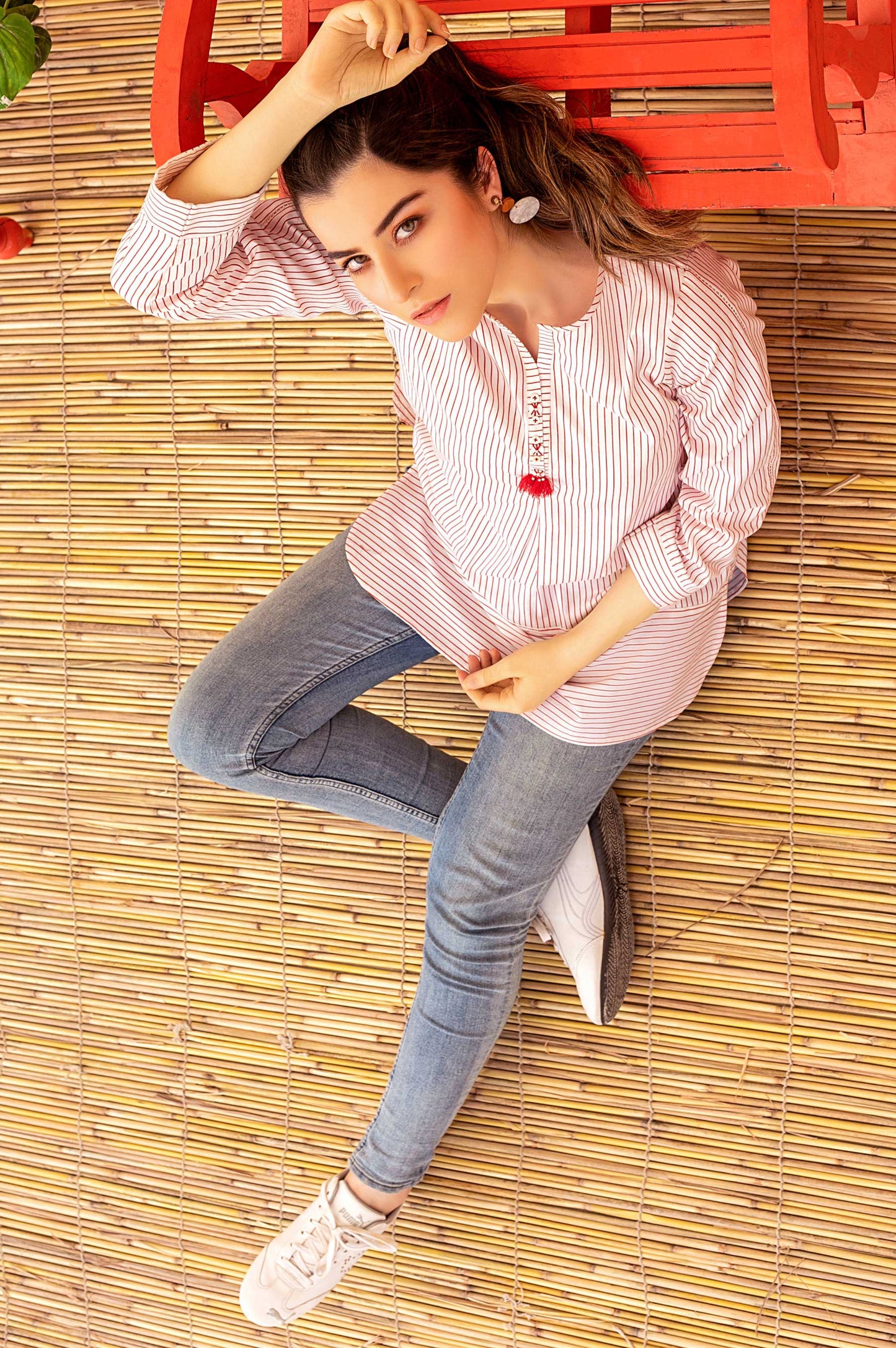 Stitched 1 Piece Embellished Top