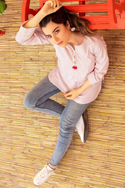 Stitched 1 Piece Embellished Top