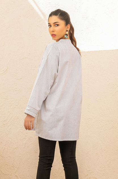 Stitched 1 Piece Embellished woven Shirt