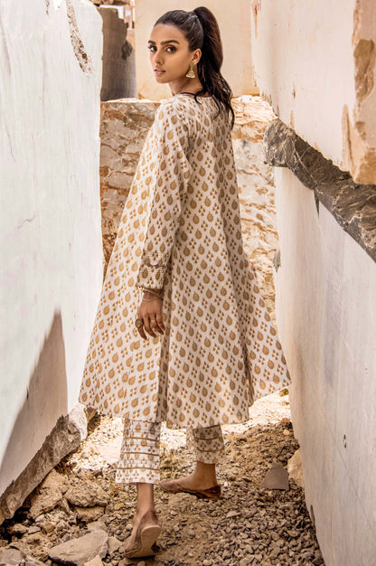 Stitched 1 Piece Printed Gold Paste Cambric Shirt