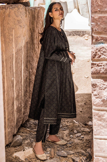 Stitched 1 Piece Printed Gold Paste Cambric Shirt