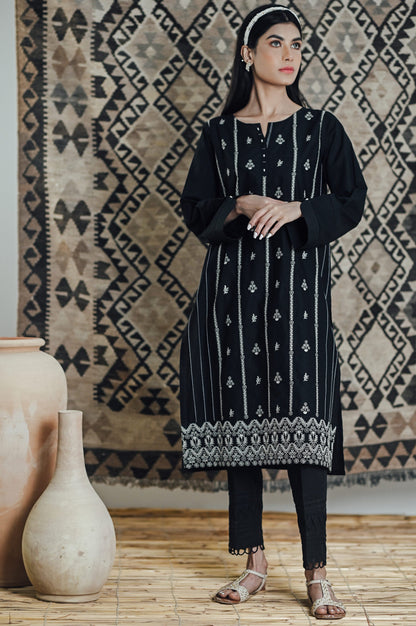 Stitched 1 Piece Embroidered Cambric Shirt