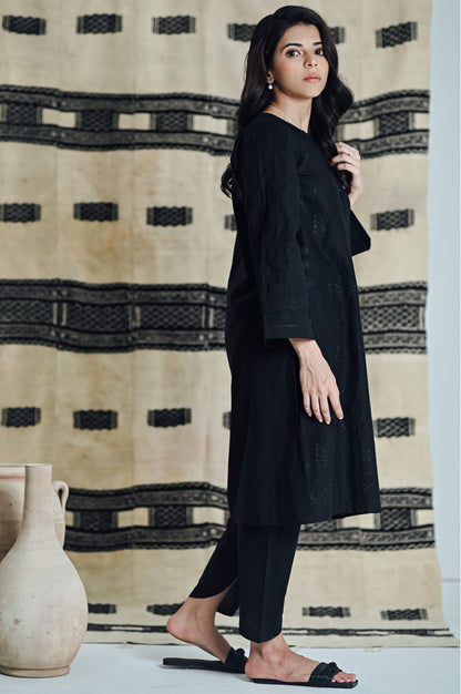 Stitched 1 Piece Embroidered Cambric Shirt