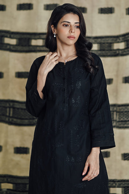 Stitched 1 Piece Embroidered Cambric Shirt