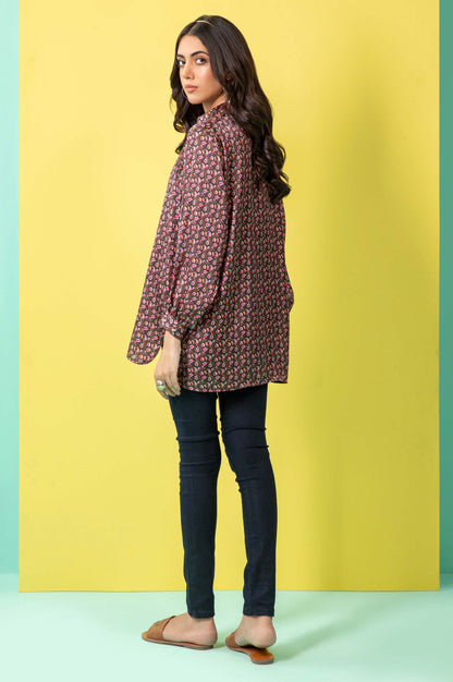 Stitched 1 Piece Embellished Silk Shirt