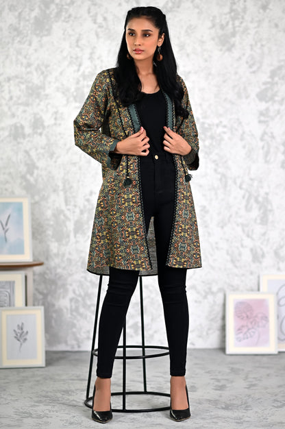 Stitched 1 Piece Printed Khaddar Jacket