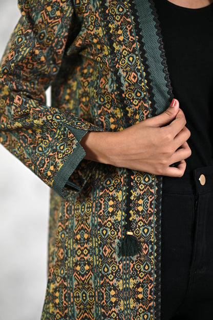 Stitched 1 Piece Printed Khaddar Jacket