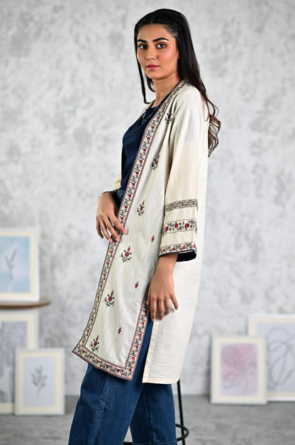 Stitched 1 Piece Embroidered Khaddar Jacket