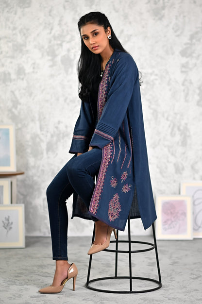 Stitched 1 Piece Embroidered Khaddar Jacket