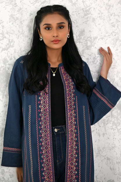 Stitched 1 Piece Embroidered Khaddar Jacket