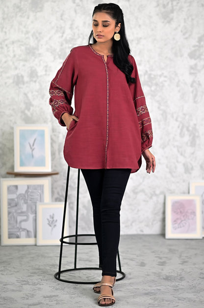 Stitched 1 Piece Embriodered Fushion Shirt