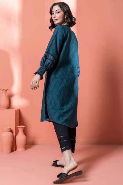 Stitched 1 Piece Embellished Jacquard Kurta