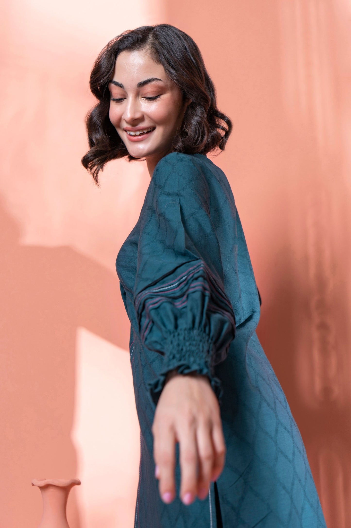 Stitched 1 Piece Embellished Jacquard Kurta