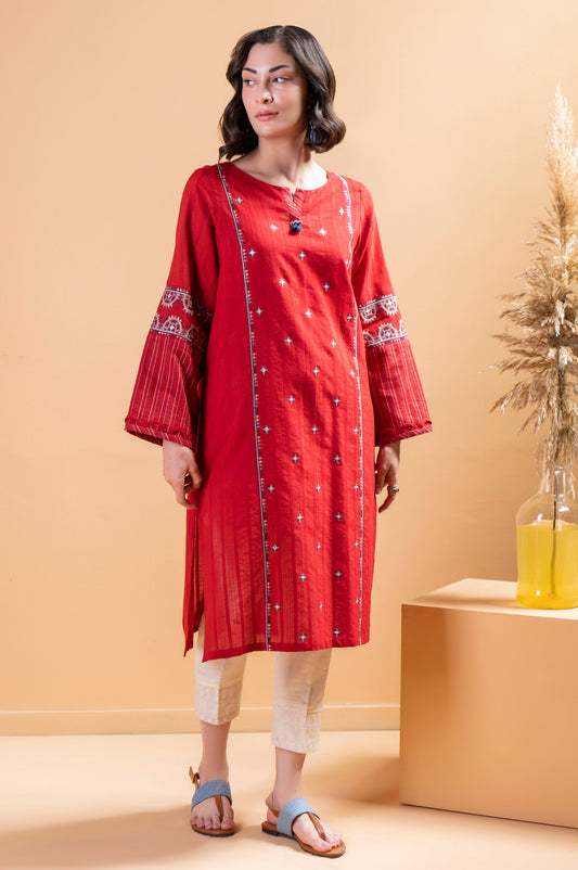 Stitched 1 Piece Embroidered Doria Shirt