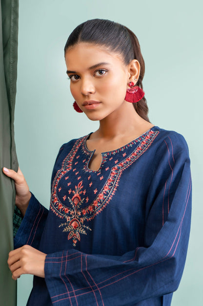 Stitched 1 Piece Embroidered Doria Shirt