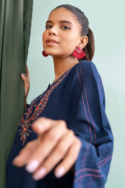 Stitched 1 Piece Embroidered Doria Shirt