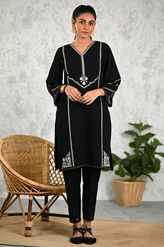 Stitched 1 Piece Embroidered Khaddar Top