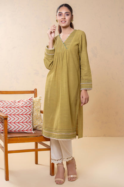 Stitched 1 Piece Embellished Khaddar Top