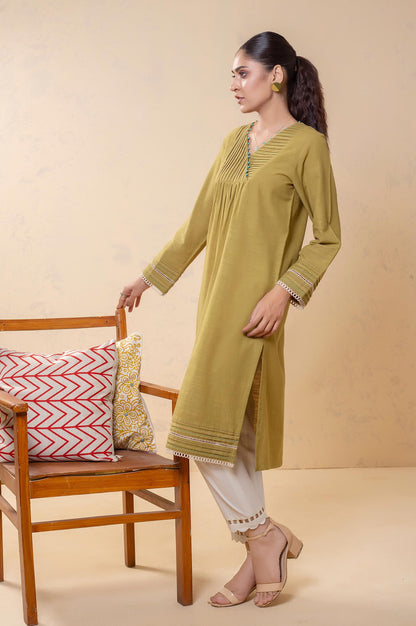 Stitched 1 Piece Embellished Khaddar Top