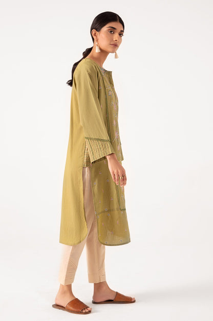 Stitched 1 Piece Embroidered Cambric Shirt