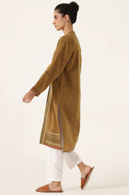 Stitched 1 Piece Embroidered Yarn Dyed Shirt