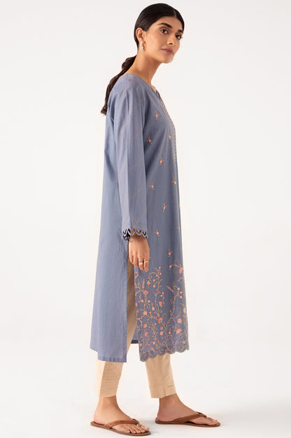 Stitched 1 Piece Embroidered Cambric Shirt