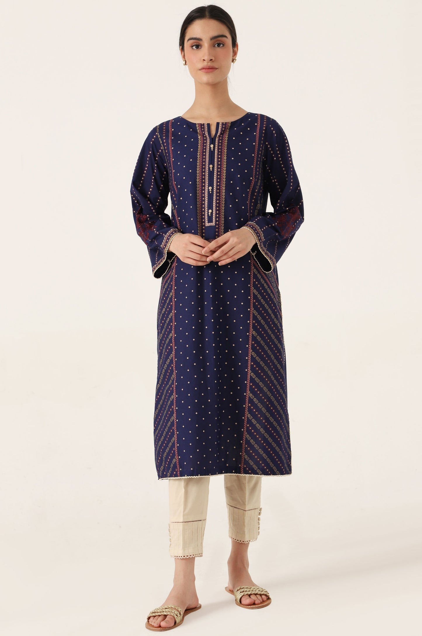 Stitched 1 Piece Embroidered Screen Print Shirt