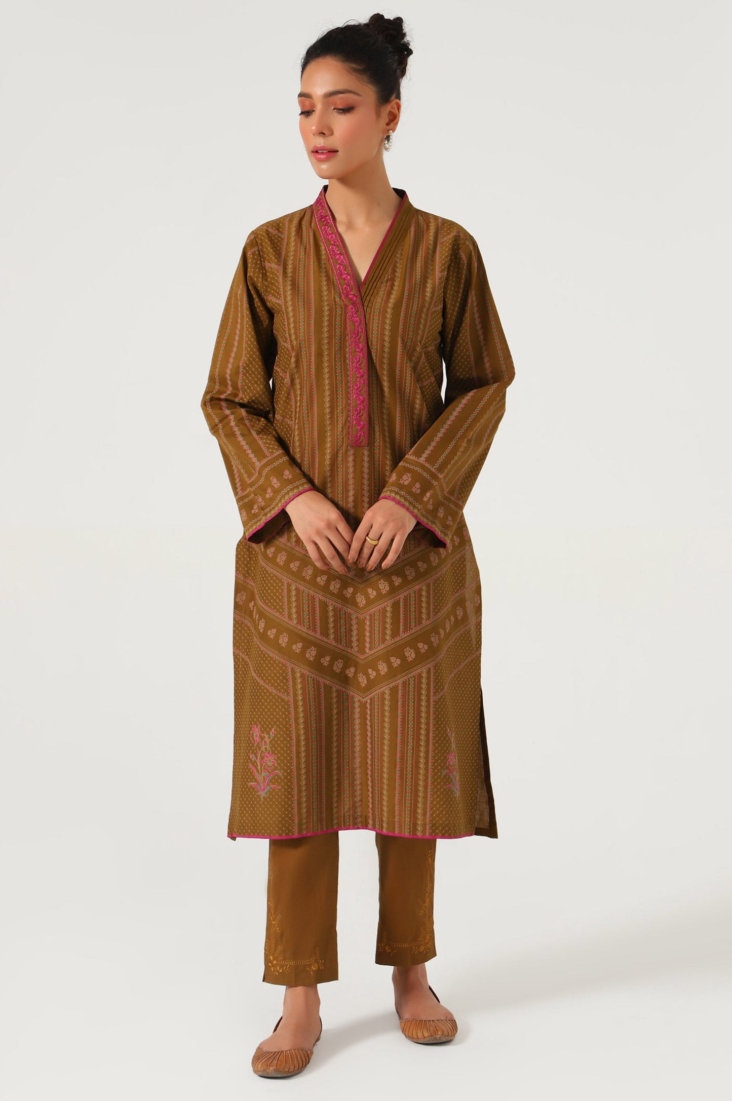 Stitched 1 Piece Embroidered Screen Print Shirt