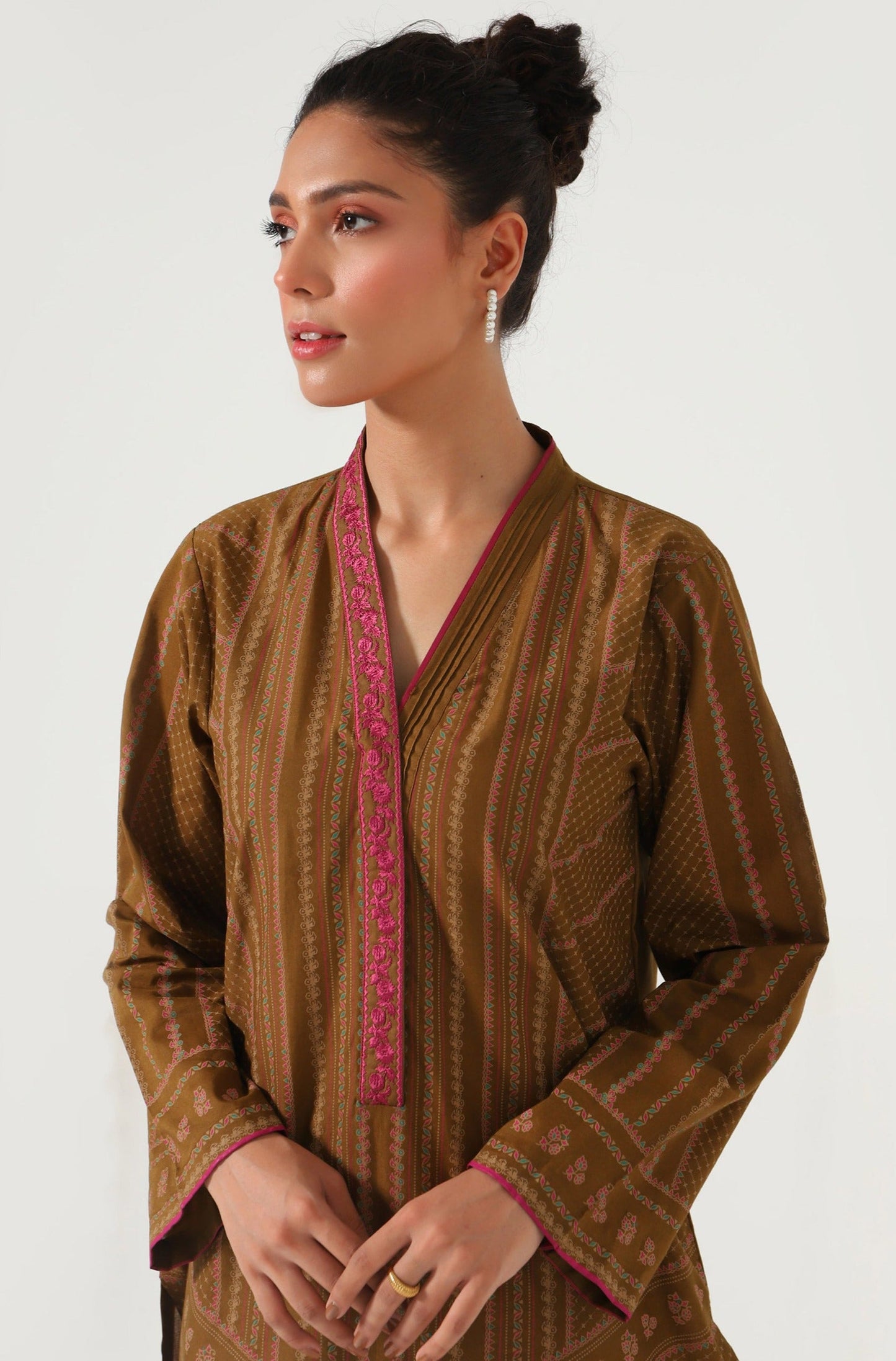 Stitched 1 Piece Embroidered Screen Print Shirt