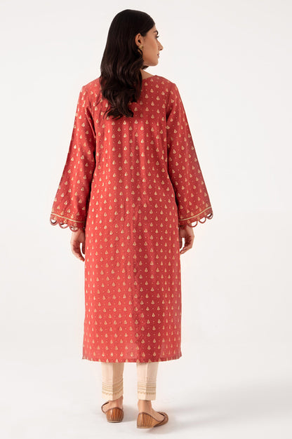 Stitched 1 Piece Embellished Jacquard Shirt