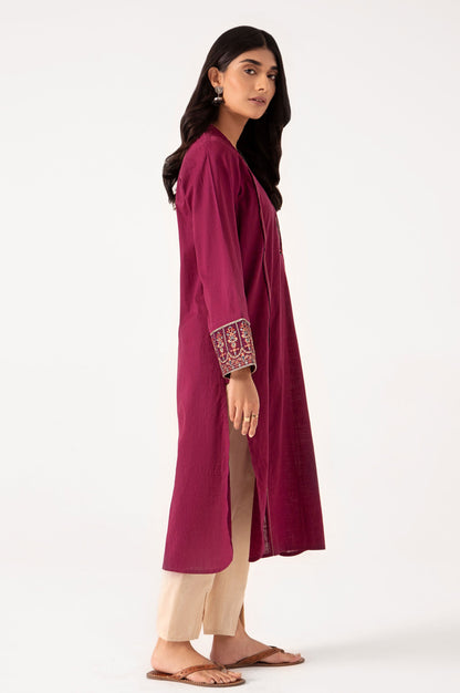 Stitched 1 Piece Embroidered Dobby Shirt