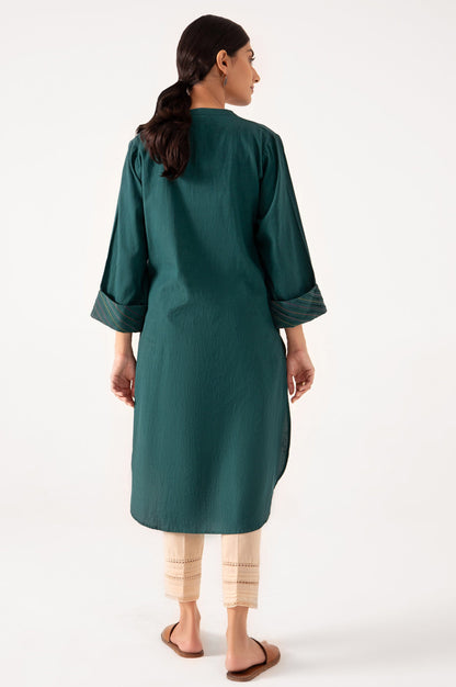 Stitched 1 Piece Embroidered Dobby Shirt